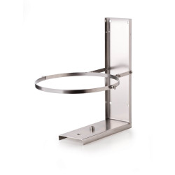 Roestvrijstalen wandbevestigingsbeugel voor filter WISY WFF100 of WFF150 op een verticale wand