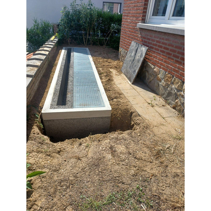 Jardin aquatique (noue) - infiltration hors sol en un seul bac - ZADI (livré et déchargé partout en Belgique)