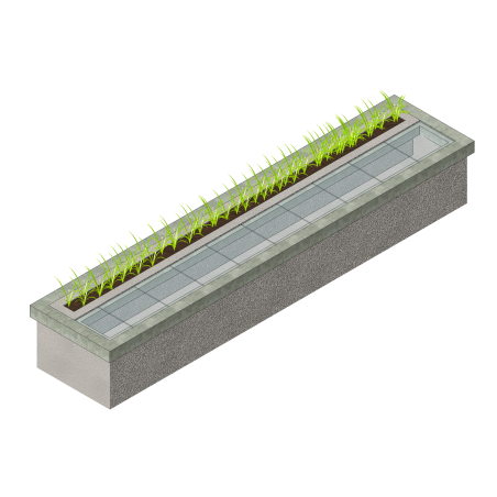Jardin aquatique (noue) - infiltration hors sol en un seul bac - ZADI (livré et déchargé partout en Belgique) Jardin aquatique (noue) - infiltration hors sol en un seul bac - ZADI (livré et déchargé partout en Belgique)
