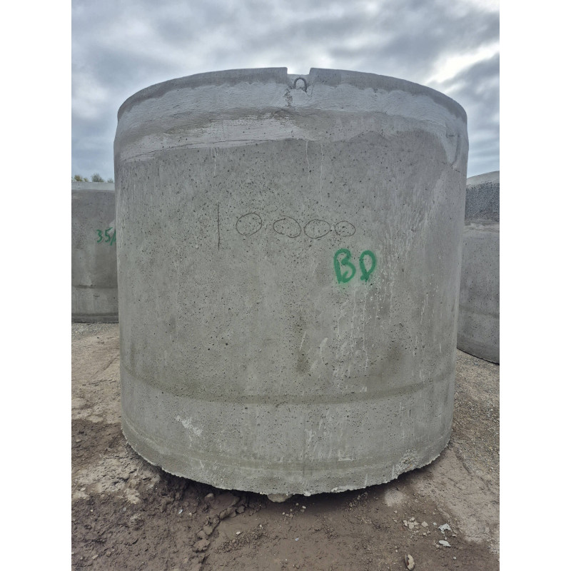 Citerne d'eau de pluie en béton WATER ECO RESERVE 10 000 L et ralent. de débit - (livré et déchargé partout en Belgique)  - B125