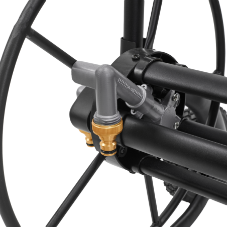 Dévidoir sur roues en métal pour tuyau EXP de 60 mètres - S101610015