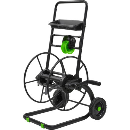 Dévidoir sur roues en métal pour tuyau EXP de 60 mètres - S101610015