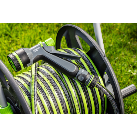 Dévidoir sur roues en métal pour tuyau EXP de 60 & 40 mètres - S101610218