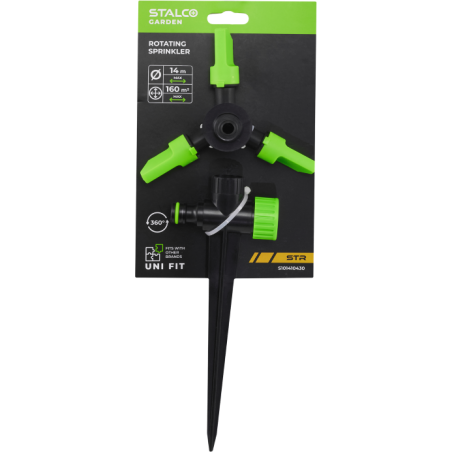 Arroseur rotatif à 3 jets sur pic STR STALCO GARDEN - S101410430