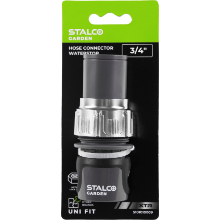 Raccord de tuyau Waterstop 1/2” XTR STALCO GARDEN - S101010003