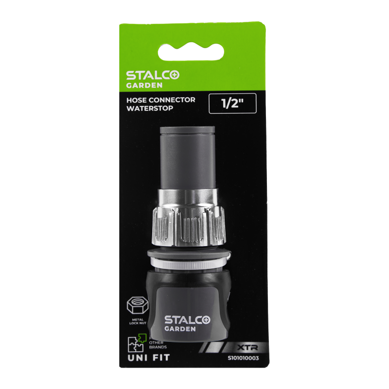 Raccord de tuyau Waterstop 1/2” XTR STALCO GARDEN - S101010003