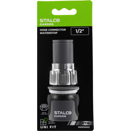 Raccord de tuyau Waterstop 1/2” XTR STALCO GARDEN - S101010003