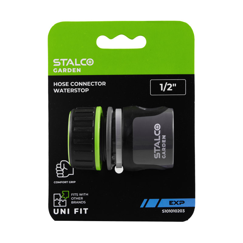 Raccord de tuyau Waterstop 1/2” EXP STALCO GARDEN - S101010203