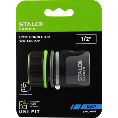 Raccord de tuyau Waterstop 1/2” EXP STALCO GARDEN - S101010203