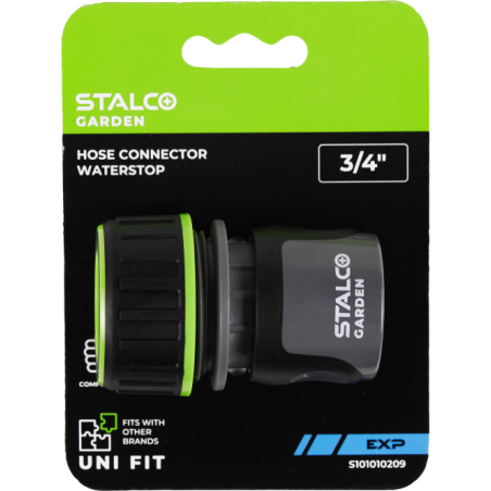 Raccord de tuyau Waterstop 1/2” EXP STALCO GARDEN - S101010203