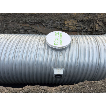 Citerne de 50 000 L pour eau de pluie produite en acier galvanisé S 250GD Z 725