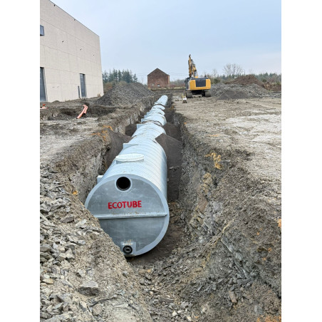 Citerne de 50 000 L pour eau de pluie produite en acier galvanisé S 250GD Z 725