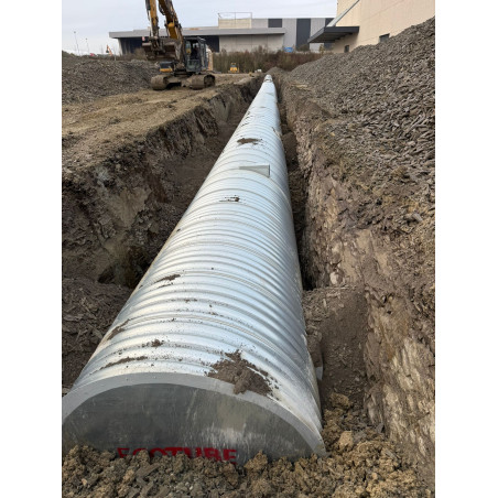 Citerne de 60 000 L pour eau de pluie produite en acier galvanisé S 250GD Z 725