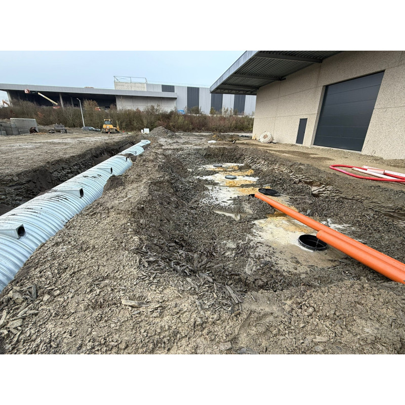 Citerne de 60 000 L pour eau de pluie produite en acier galvanisé S 250GD Z 725