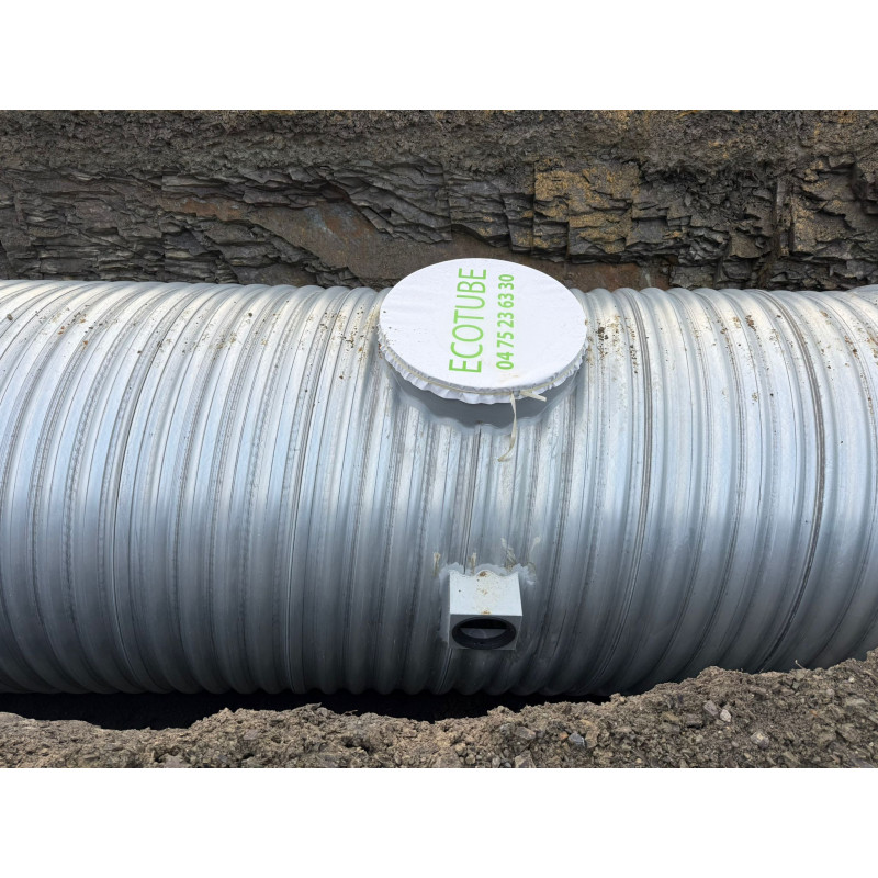 Citerne de 60 000 L pour eau de pluie produite en acier galvanisé S 250GD Z 725